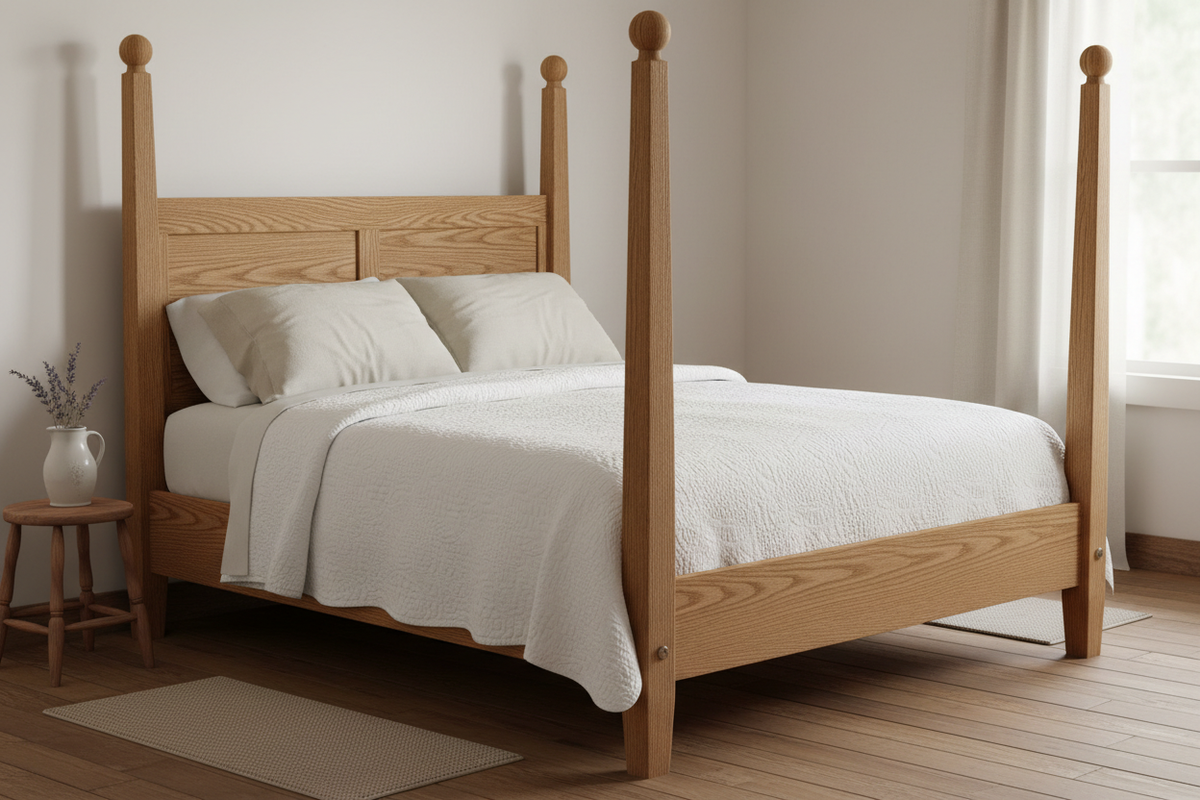 Four-poster bed